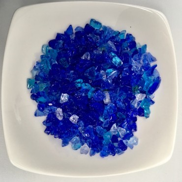 Cristal decorativo azul